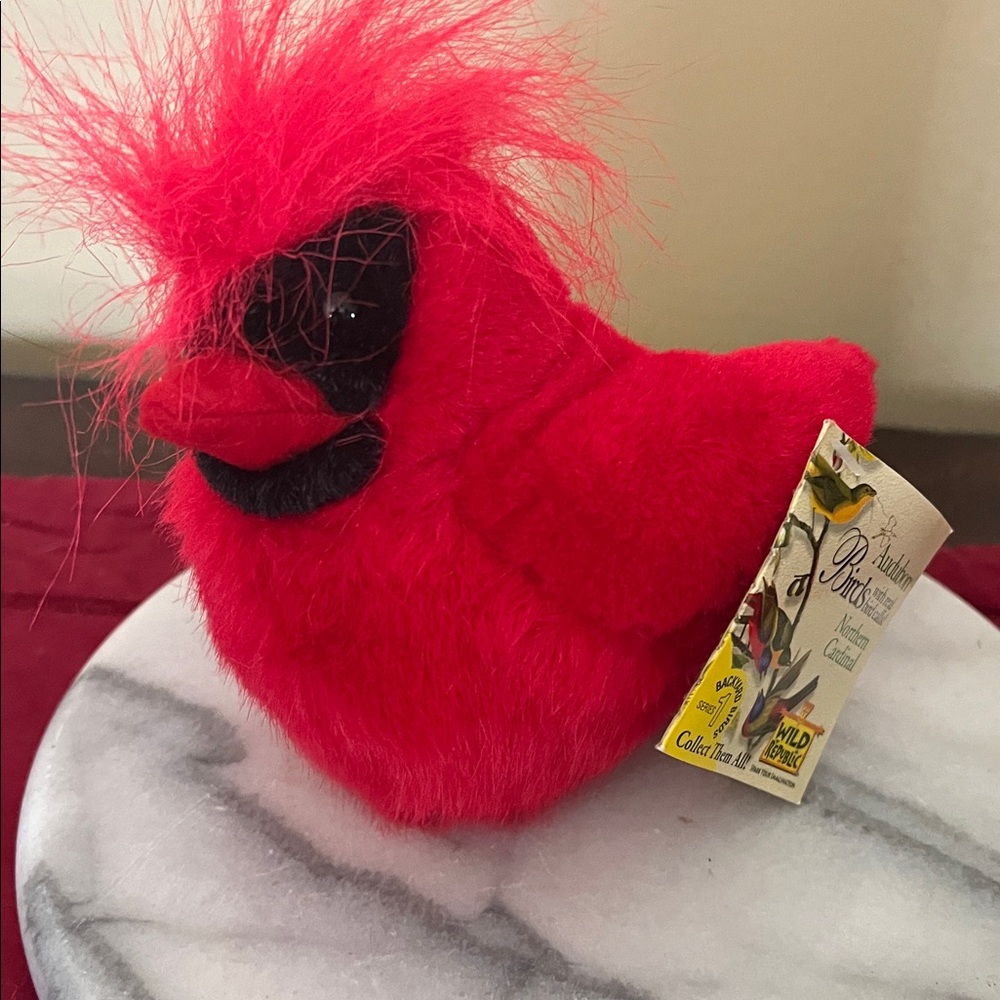 Red Northern Cardinal Plush - Picture 6 of 7